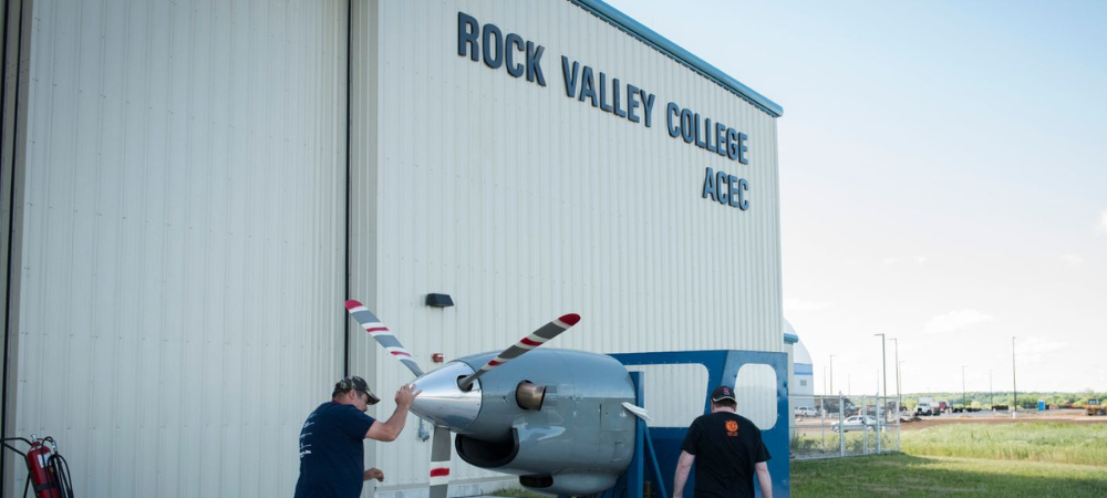 exterior view of Aviation Career Education Center