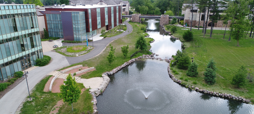 aerial view of main campus