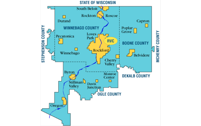 map of the college district